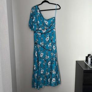 NWT - La Masion Talula Blue / White Floral Midi Dress